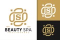 Letter S Beauty Spa Logo Design, brand identity logos vector, modern logo, Logo Designs Vector Illustration Template Royalty Free Stock Photo