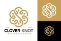 Letter S Clover Knot Logo design vector symbol icon illustration Royalty Free Stock Photo