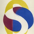 Letter S on a colorful background by the Klint AF typeface