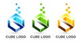 Letter S Cube Logo