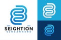 Letter S Eight Solution Logo design vector symbol icon illustration Royalty Free Stock Photo