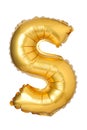 letter S from English alphabet of balloons Royalty Free Stock Photo