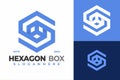 Letter S Hexagon Box logo design vector symbol icon illustration Royalty Free Stock Photo