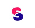 Letter S Initial logo icon design template. Elegant, modern, luxury, premium vector