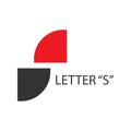 Letter S logo design Minimal