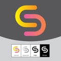 Letter S logo design vector.