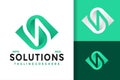 Letter S Nature Solution Logo Design, brand identity logos vector, modern logo, Logo Designs Vector Illustration Template Royalty Free Stock Photo