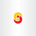 letter s and number eight 8 s8 logo icon