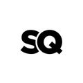 Letter S and Q, SQ logo design template. Minimal monogram initial based logotype