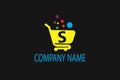 Letter S Shopping Market Logo Template Royalty Free Stock Photo