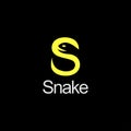 Letter S for snake wordmark logo icon vector logo template