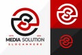 Letter S Solution logo design vector symbol icon illustration Royalty Free Stock Photo