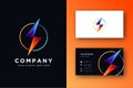 Letter S for storm logo icon and business card