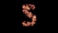 letter S with strong gold shine - luxury diamonds font, isolated - object 3D rendering