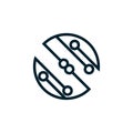 letter s technology concept logo icon Royalty Free Stock Photo