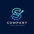 Letter S Trade Investment Marketing Logo