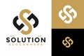 Letter Sb Infinity Solution Logo design vector symbol icon illustration Royalty Free Stock Photo