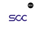 Letter SCC Monogram Logo Design Royalty Free Stock Photo