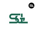 Letter SGL Monogram Logo Design Royalty Free Stock Photo