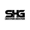 Letter SHG simple monogram logo icon design.