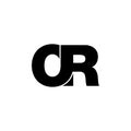 Letter OR simple monogram logo icon design. Royalty Free Stock Photo