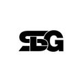 Letter SLG simple monogram logo icon design. Royalty Free Stock Photo