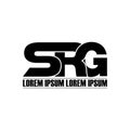 Letter SRG simple monogram logo icon design. Royalty Free Stock Photo
