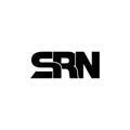 Letter SRN simple monogram logo icon design. Royalty Free Stock Photo