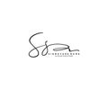 Letter SS Signature Logo Template Vector