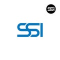 Letter SSI Monogram Logo Design Royalty Free Stock Photo