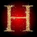 Letter star H