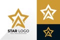Letter A Star Logo Design, Brand Identity Logos Designs Vector Illustration Template Royalty Free Stock Photo