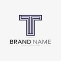 letter T logo image and font T design graphic  vector Royalty Free Stock Photo