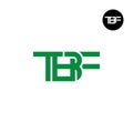 Letter TBF Monogram Logo Design Royalty Free Stock Photo