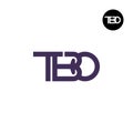 Letter TBO Monogram Logo Design Royalty Free Stock Photo