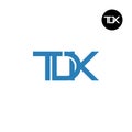 Letter TDK Monogram Logo Design Royalty Free Stock Photo