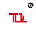 Letter TDL Monogram Logo Design Royalty Free Stock Photo