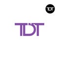Letter TDT Monogram Logo Design Royalty Free Stock Photo
