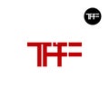 Letter TFF Monogram Logo Design Royalty Free Stock Photo