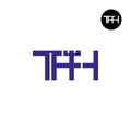 Letter TFH Monogram Logo Design Royalty Free Stock Photo