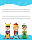Letter Three Wise Men Royalty Free Stock Photo