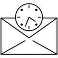 letter time Isolated Vector icon which can easily modify or edit