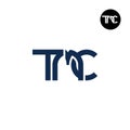 Letter TMC Monogram Logo Design Royalty Free Stock Photo