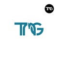 Letter TMG Monogram Logo Design Royalty Free Stock Photo