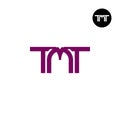 Letter TMT Monogram Logo Design Royalty Free Stock Photo