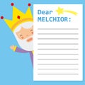 Letter to King Melchior