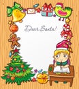 Letter to Santa Claus Royalty Free Stock Photo