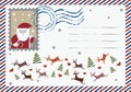 Letter to Santa post card