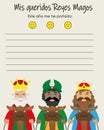 Letter to the Three Wise Men from the East. Royalty Free Stock Photo