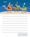 Letter to The three wise men of orient Royalty Free Stock Photo